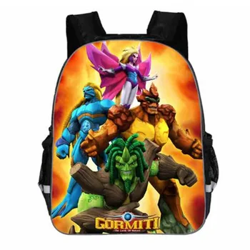 

11-18 inch Fashion Gormiti Boys Backpack New Games Schoolbag Children's Bag Kids Kindergarten Toddler Mochila Escolar