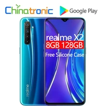 Мобильный телефон realme X2 X 2 8GB 128GB 4G FDD LTE 6," FHD+ Snapdragon 730G Octa Core 64MP VOOC 30W быстрое зарядное устройство NFC