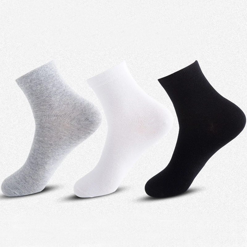 

5 Pairs Men's Tube Socks Cotton Sweat Deodorant Socks Solid Color Combed Cotton Men's Socks Bamboo Socks Men Ankle Socks Sokken