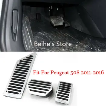 

Car Alloy Accelerator Gas Brake Footrest Pedal Plate Pad Cover Fit For Peugeot 508
