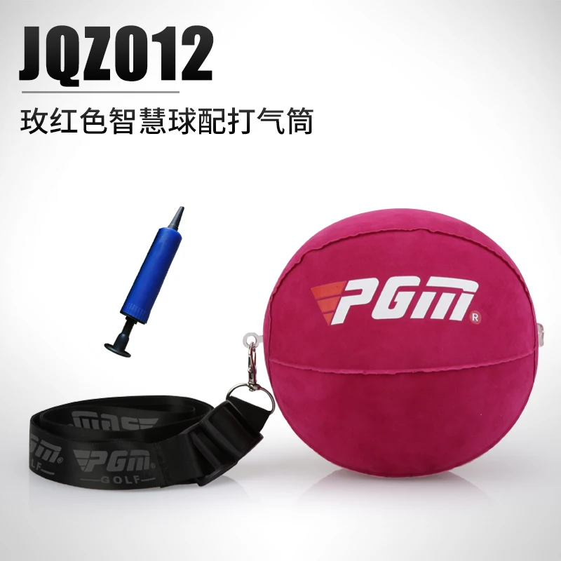 Новинка! PGM Premium Golf Wisdom Ball поворотный тренажер из ПВХ материала корректор руки для начинающих вспомогательный корректор тренажер насос - Цвет: Rose red