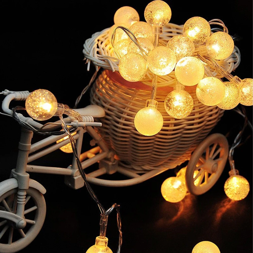 

10M 80 LED Ball String Light Ball Chain Fairy Garland Lights Bulb Light Waterproof For Outdoor Wedding Christmas Home Decor