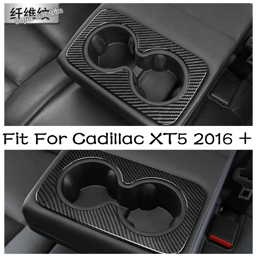 Lapetus Rear Seat Water Cup Holder Frame Cover Trim Matte Fit For Cadillac XT5 2016 - 2021 ABS Accessories Interior Parts | Автомобили и