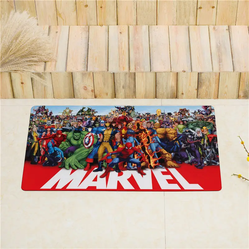 1 Marvel супергерой входной коврик коврики для кухни для пола Придверный коврик для улицы нескользящий коврик для дома пол половик Добро пожаловать ковры - Цвет: 1