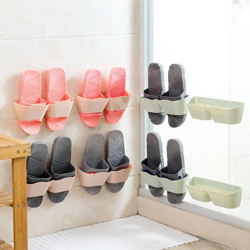 Разноцветные удобные простые аксессуары для ванной комнаты в деревенском стиле, трехмерная волнистая стойка для обуви, стойка для обуви, край для хранения обуви