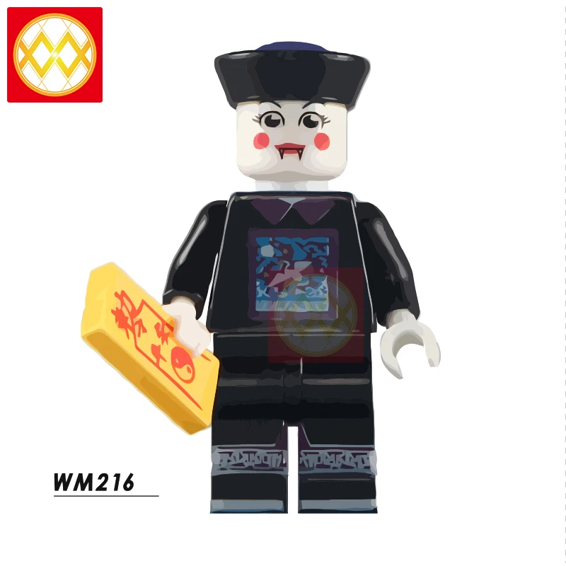 50 шт. WM6075 Ужасы Хэллоуин Фредди Майерс Джек Скеллингтон зомби Эрика дрэйвен Билла Джейсона строительные блоки игрушки для детей - Цвет: WM216zombie
