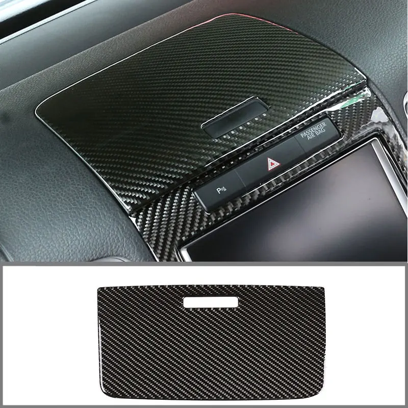 

For Volkswagen Touareg 2011-2018 Central Control Storage Box Cover Real Carbon Fiber (Soft) Car Interior Modification 1 Set