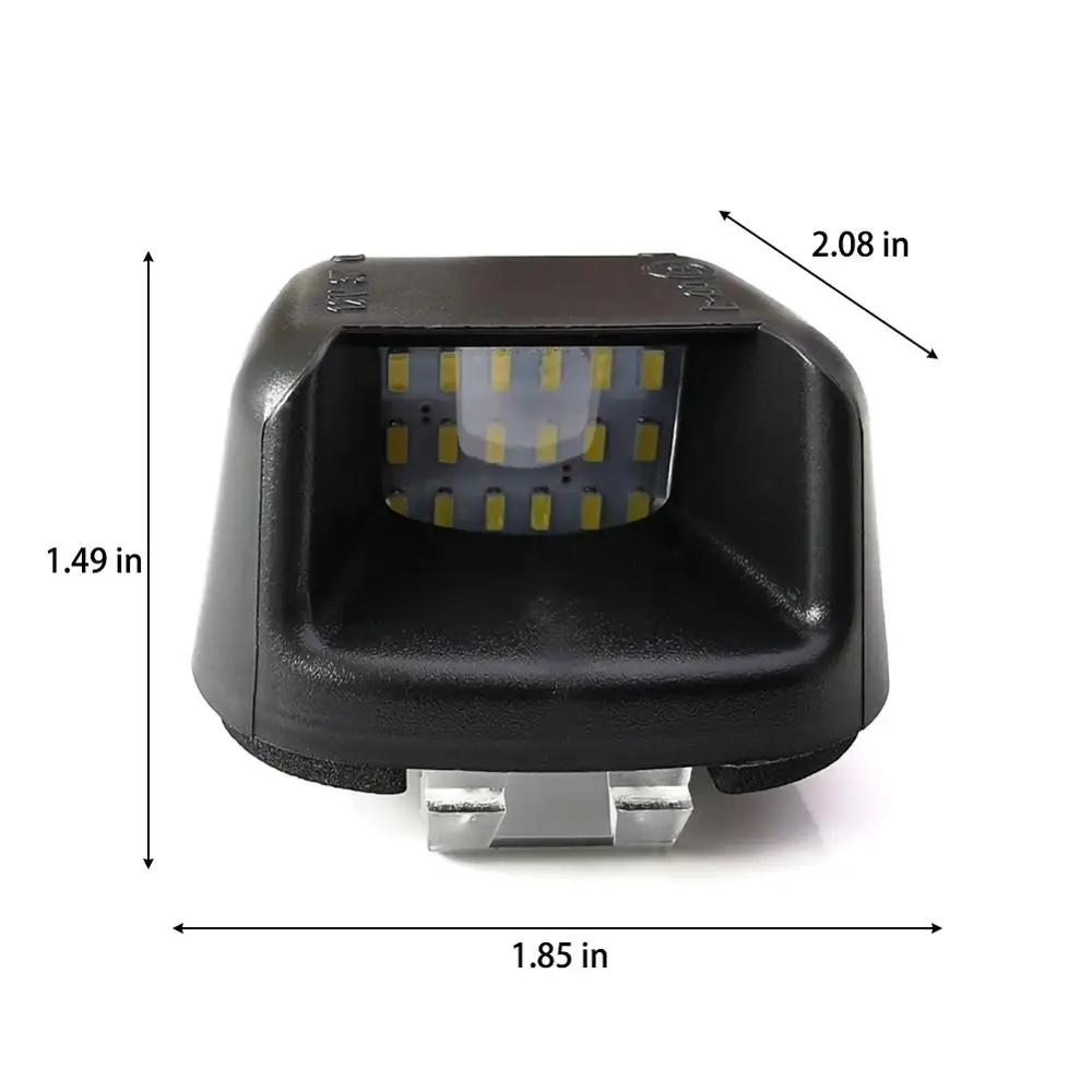 Бесплатная доставка 2 шт. IP67 18SMD 3 Вт белый светодиод подсветка номерного знака для