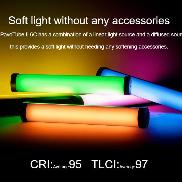 Nanguang Nanlite PavoTube II 6C светодиодный светильник RGB портативный ручной для фотографии ing