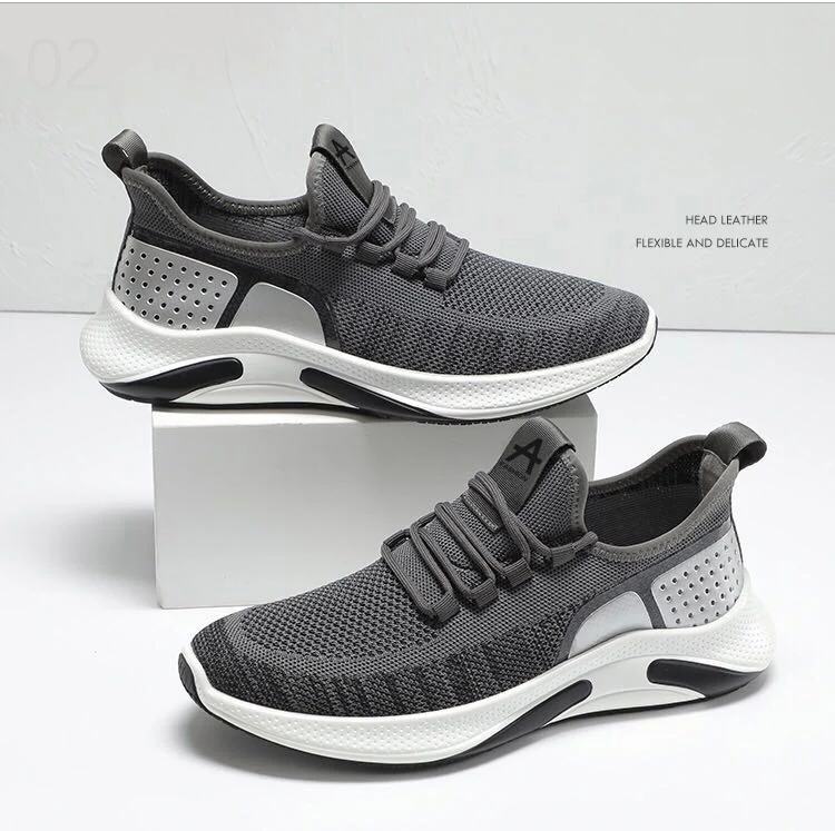 Men's Shoes Mesh Jogging Sneakers Men Spring 2021 New Casual Breathable Trend Lightweight Running Shoes