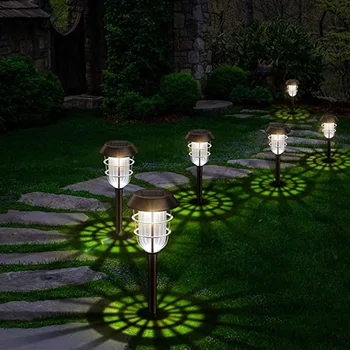 

1/6 Pcs Solar Pathway Lights Outdoor IP65 Waterproof LED Solar Lights for Garden Patio FP8