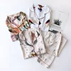 Spring And Summer New Ladies Pajamas Set Simple Style Floral Printed Loose Sleepwear Women Full Cotton Cardigan+Pants Homewear ► Photo 3/6