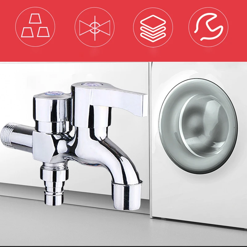 Трехходовой 1 в 2 Out полезный смеситель для стиральных машин двойные краны воды