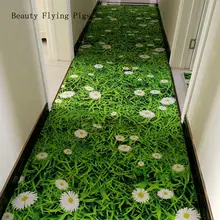 Креативный трехмерный Цветочный Коврик с пейзажем дверного проема коридора для лестниц и коридоров домашний Банкетный Свадебный ковер
