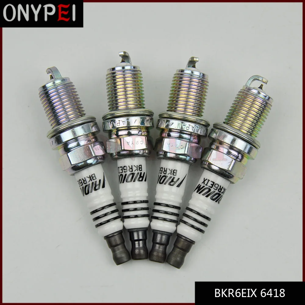 4 шт./лот иридиевая Свеча зажигания BKR6EIX 6418 для BMW Suzuki Volvo Porsche BKR6EIX-6418 | Автомобили и