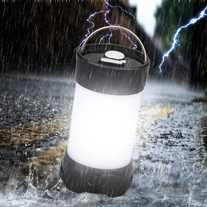 

5 Modes LED Portable Lantern Collapsible Tent Lamp Magnetic Flashlight Waterproof Outdoor Camping Fishing Light Use 18650