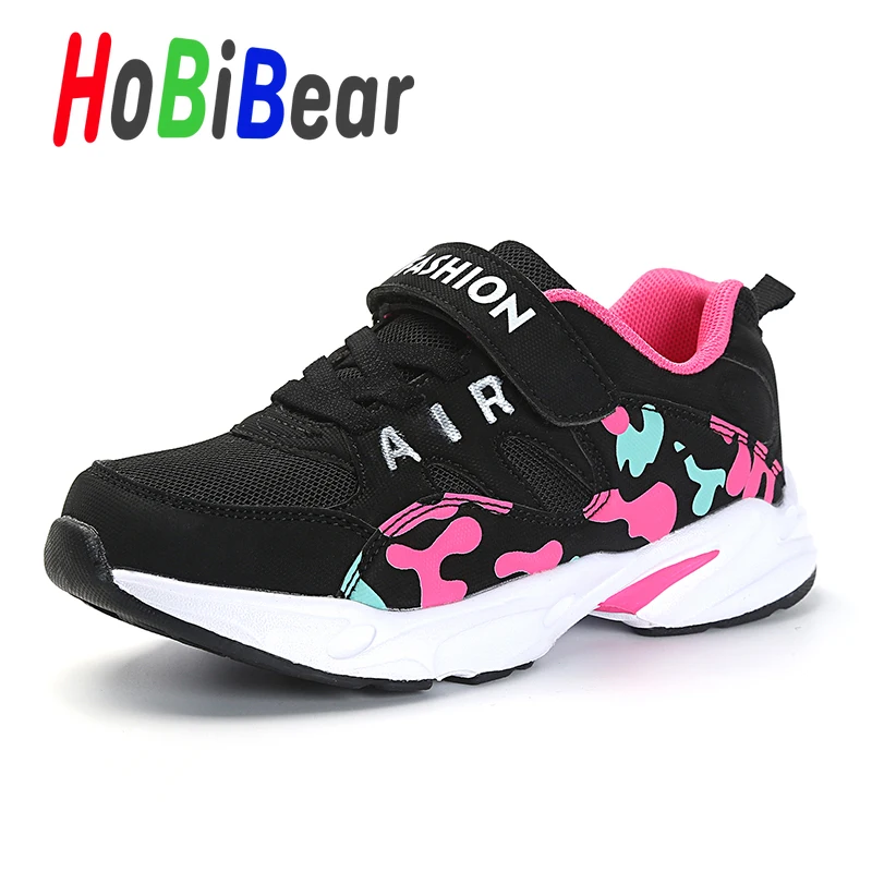HOBIBEAR/Детская спортивная обувь для девочек; повседневная школьная детская обувь для девочек; Дизайнерские кроссовки для девочек; Роскошные брендовые Детские Прогулочные кроссовки