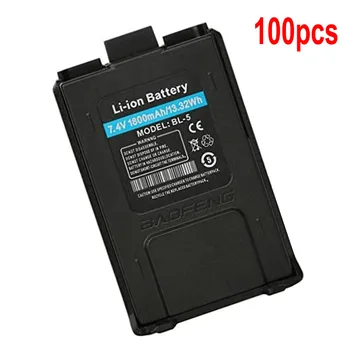 

100X BaoFeng UV-5R Walkie Talkie Battery Li-ion 7.4V 1800mAh Original