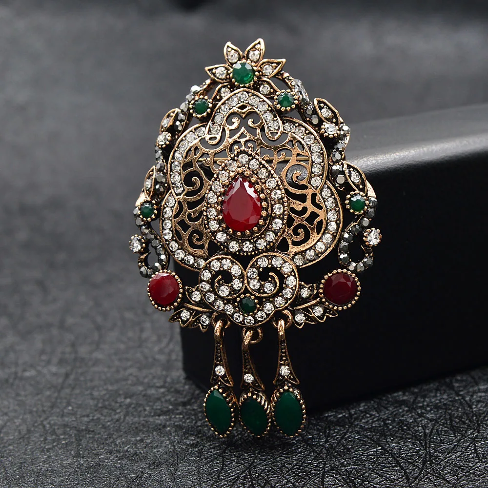 Cindy Xiang Rhinestone Retro Hollowout Brooches For Women Vintage