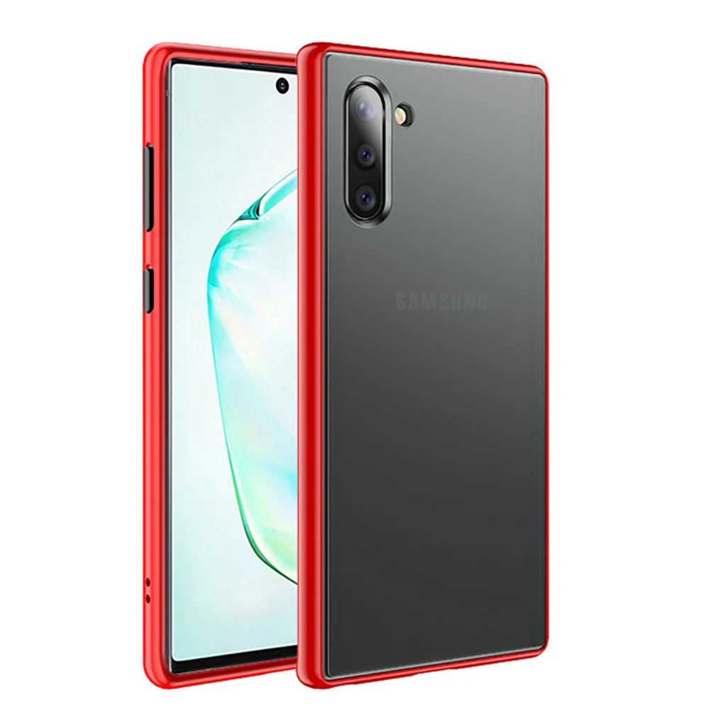 

OTAO Transparent Shockproof Case For Samsung Galaxy Note 10 Pro Ultra Thin Case On Samsung Note 10 360 Degree Full Cover Coque