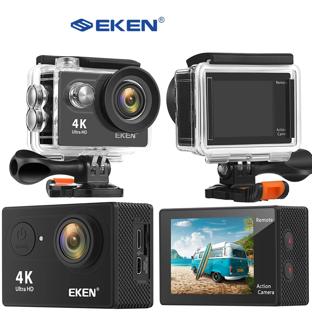 Бесплатная доставка Спортивная камера EKEN H9R Ultra HD 4K 30 кадров в секунду Wi-Fi