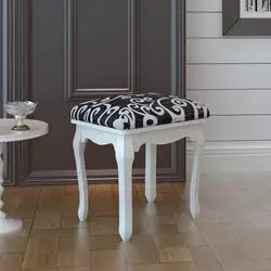 Vidaxl Европейский минималистский деревянный туалетный столик табурет для туалетного столика стул для макияжа ногтей спальня сидячий