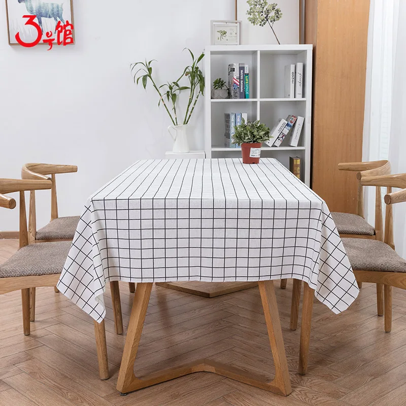 

Polyester Linen Table Cloth Print Multi-functional Rectangle Table Cover Home Kitchen Decoration W300022