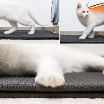 

Pet Cat Litter Mat EVA Double-Layer Cat Litter Trapper Mats Waterproof Bottom Non-slip Pet Mat