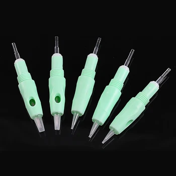 

25pcs Sterilized 8mm Screw Green Tattoo Cartridges Needles1R,3R,5F,5R,7F,7R for Permanent Makeup Microblading tattoo machine pen