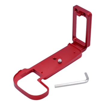 

Quick Release L Plate Holder Hand Grip Tripod Bracket for Canon EOS RP Camera Arca Swiss Tripod Head (Red)