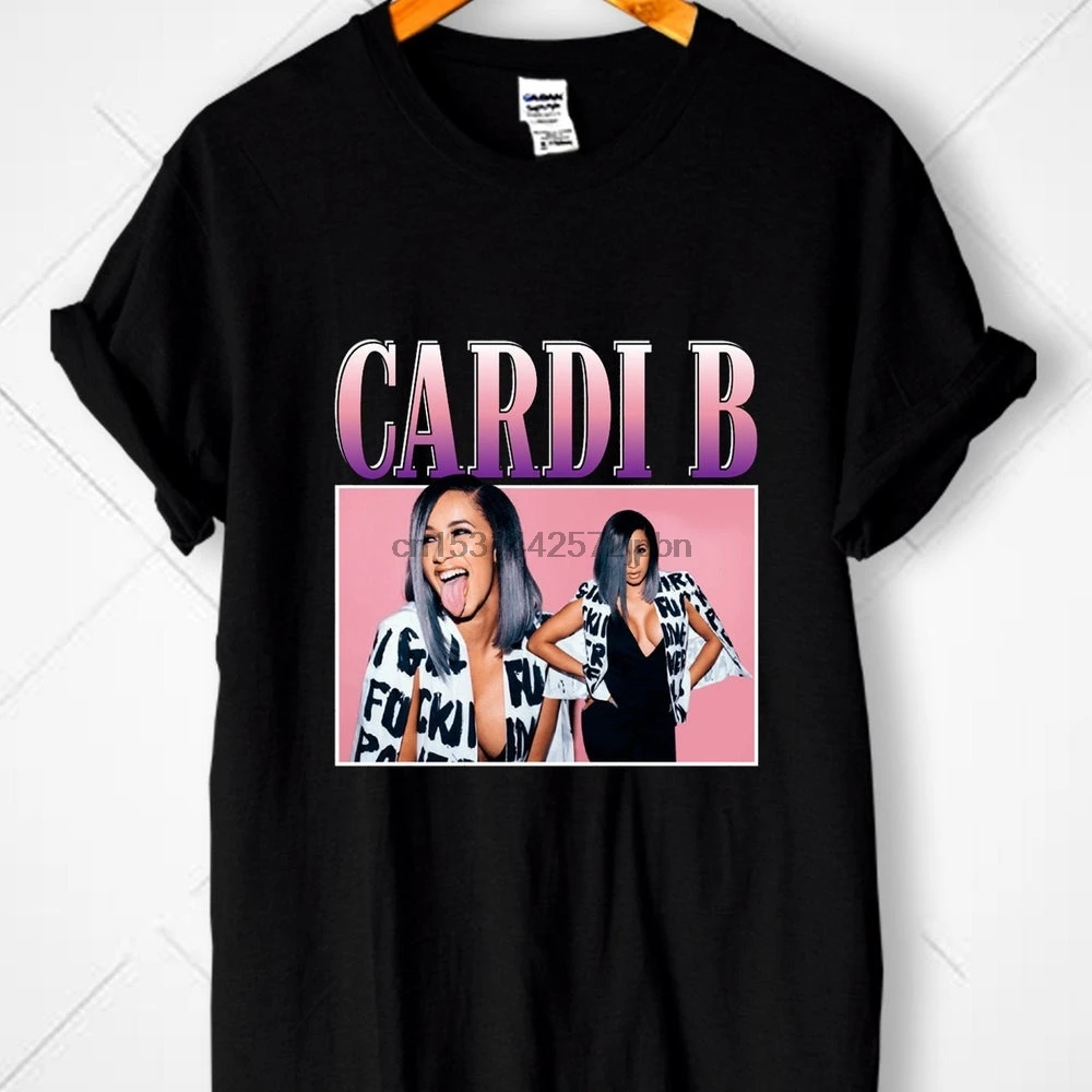 Футболка Ретро Cardi B в винтажном стиле голливудские звезды музыкальный бодак