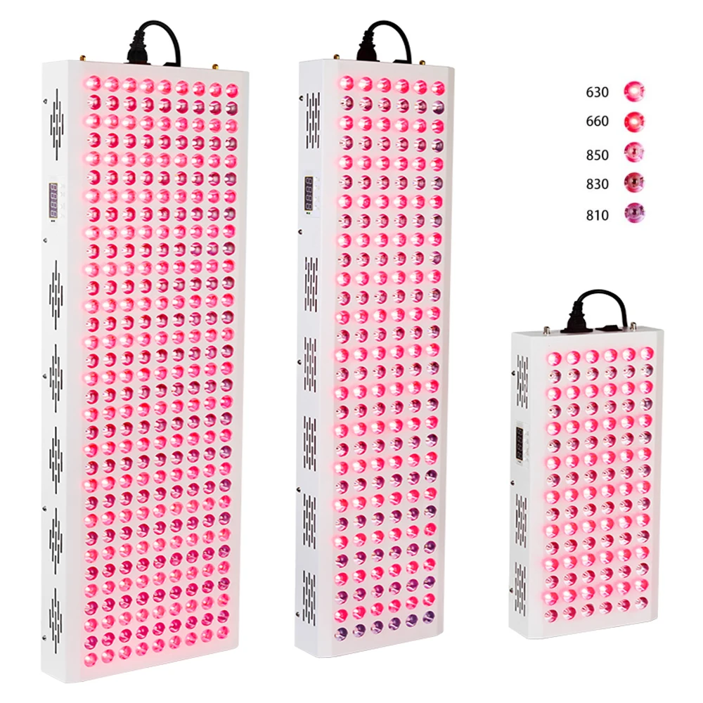 New 300W 500W 1000W 1500W 630nm 660nm Red Light Therapy 810nm 830nm 850nm Infrared LED Full Body Grow Lights|led panel grow|hydroponic indoorgrow