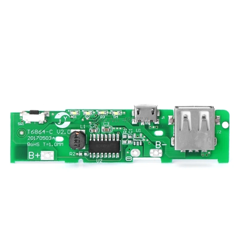 USB 5V 2A банк питания для мобильного телефона зарядное устройство Модуль платы