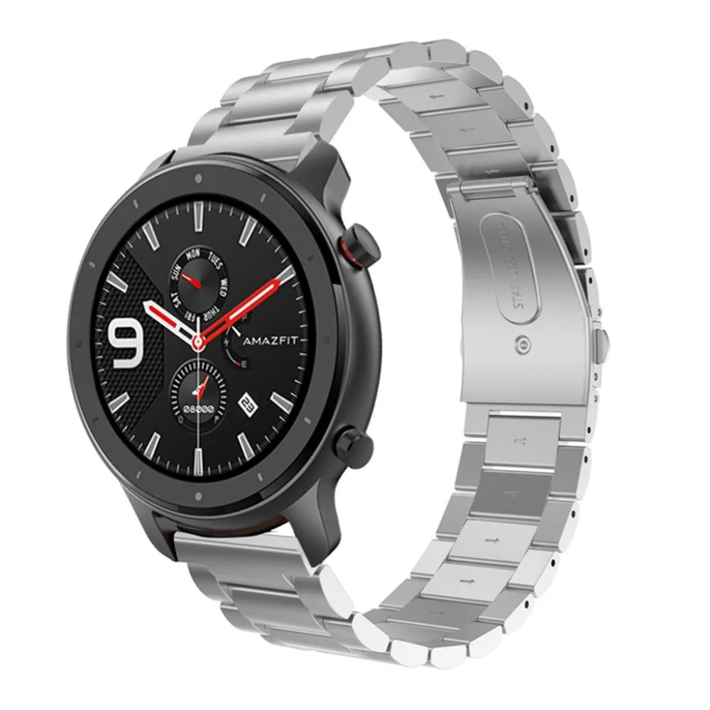 Металлический ремешок для Amazfit gtr 47 мм браслет из нержавеющей стали ремешок для Huami amazfit Bip gtr 42 мм ремешок для часов браслет
