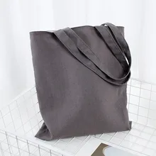 Новая тканевая сумка одноцветная литературная двухслойная переносная Холщовая Сумка горячая Распродажа хлопковая Льняная сумка