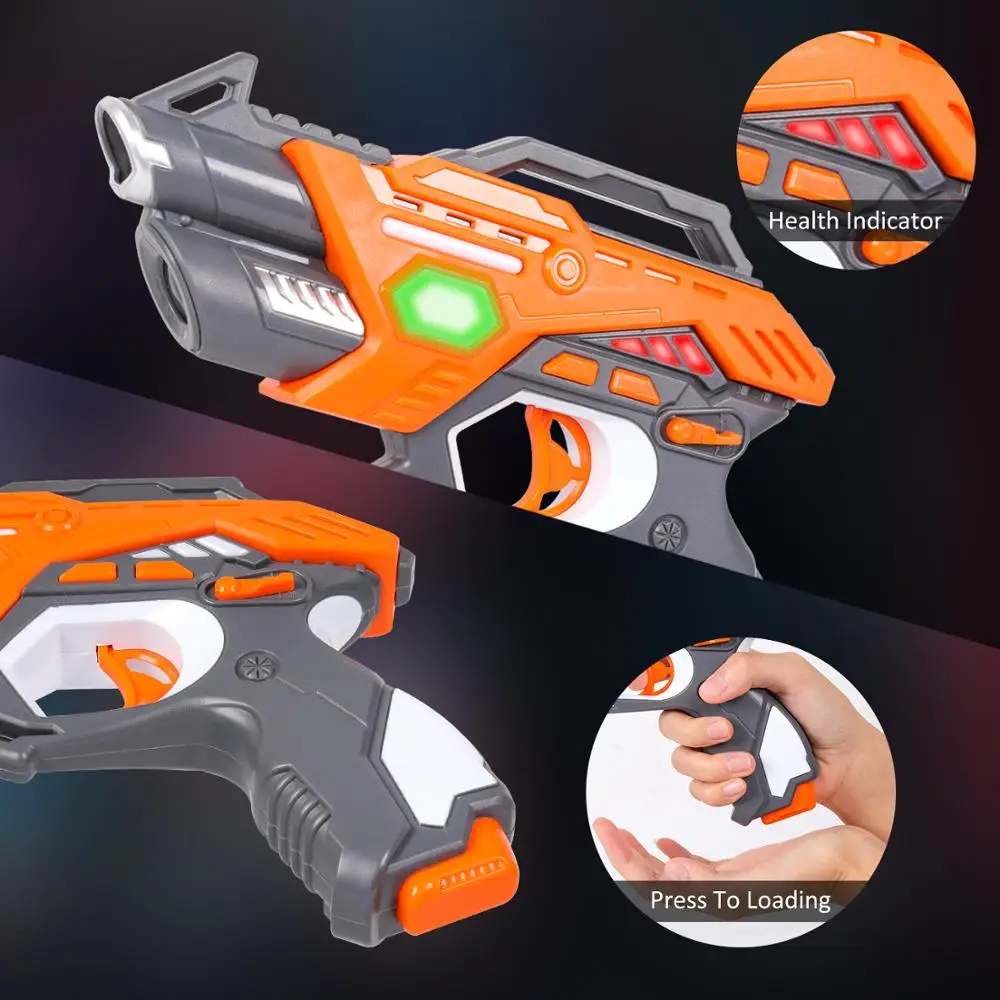 Infrared Laser Tag Electric Light Toy Guns Blaster Laser Battle Set Interaction Gun Game for Kids Multiplayer Outdoor Sports Toy