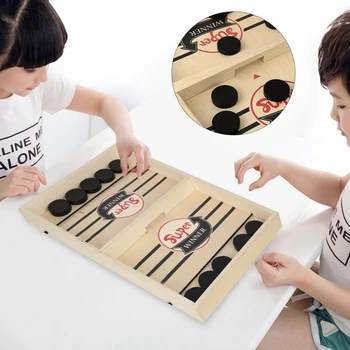 

Table Desktop Battle 2 In 1 Ice Hockey Game Catapult Chess Parent-child Interactive Game