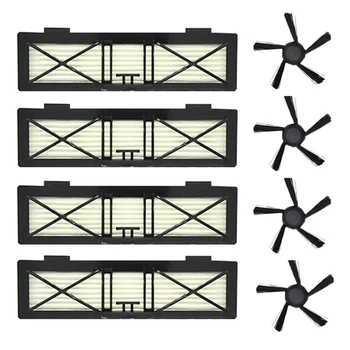 

Replacement Parts 5 Arms Side Brush And Ultra Hepa Filter For Neato Botvac And D Series Cleaner 8Pcs