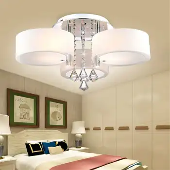 

Fashion E27 Modern 3 Heads Crystal LED Pendant Lights with Remote Control