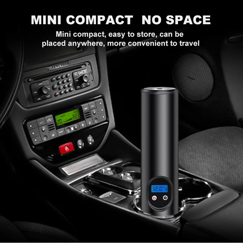 Мотоцикл автомобильный компрессор 12v Цифровой walkie talkie автомобильное насос электрический шин 150Psi надувной автомобильный воздушный компрессор авто велосипед