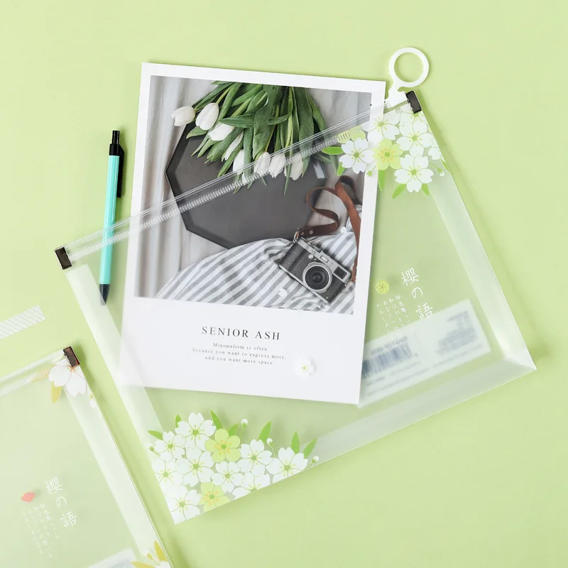 

Joytop A4 Stretching Storage Bag A5 Voucher File Bag Storage Portfolio Students Transparent Dull Polish File Holder Pp