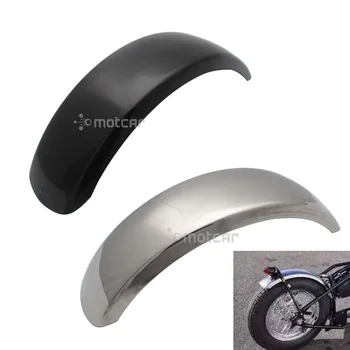 

15.6cm Flat Motorcycle Rear Stainless Steel Fender Flares Trailer MudGuard Flaps Splash for Harley Bobber Chopper VTX400/600 DS