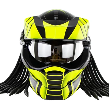 

Full Face Flip up Predator Halloween Classic casco capacete moto Dot/GB Approved Helmets Soman Motorcycle Helmet SM958