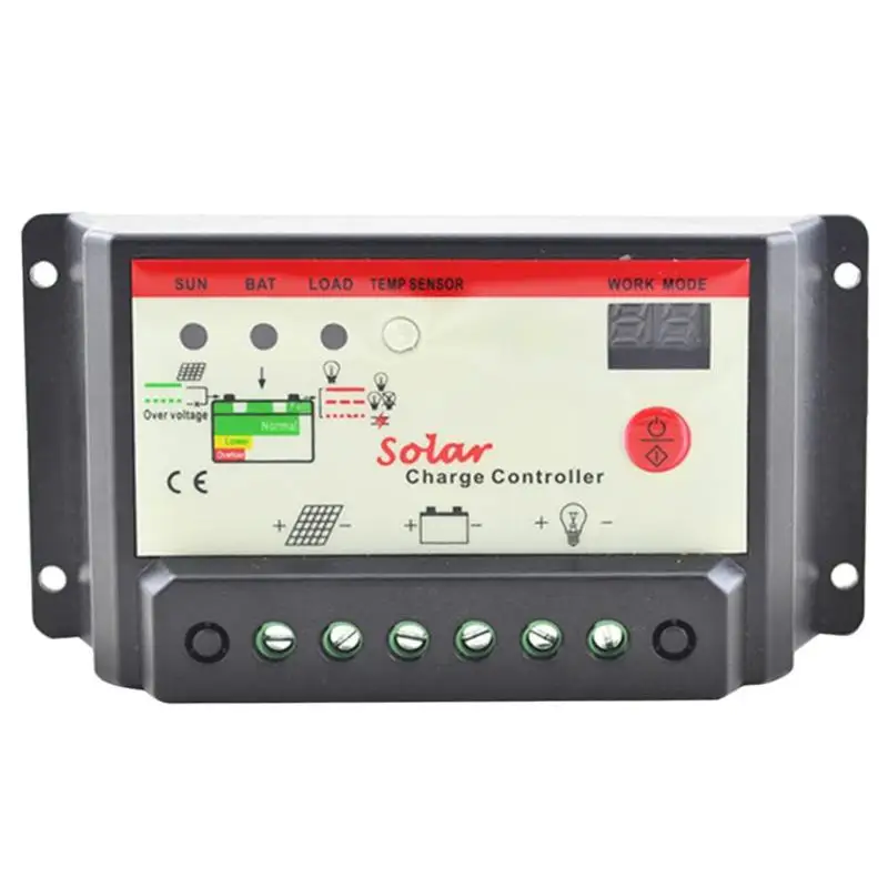 

12/24V Solar Charge Discharge Controller Reliable Installation Environmental Economic Intelligent Solar Panel PWM Regulator