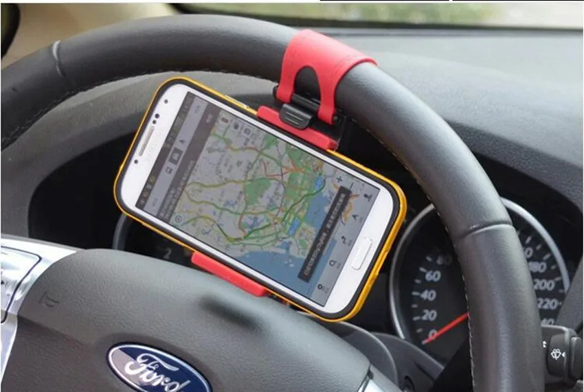 Car Phone Holder Steering Wheel Clip for Renault 2 button Clio Scenic Megane Duster Sandero Captur Twingo Modus | Автомобили и