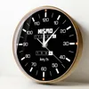 Motorsports Skyline 320km/h Tribute Speedometer Modern Design Wall Clock Driving Racing Artwork Car Dashboard Gauges Wall Watch 2