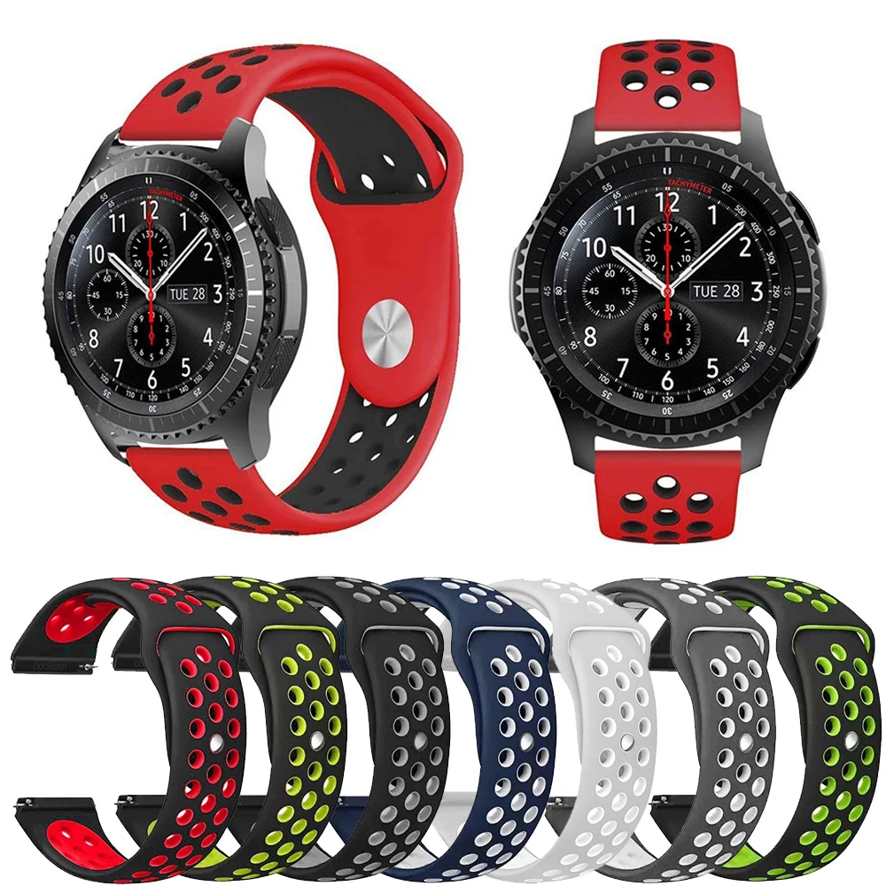 7 Colors Strap for Samsung Galaxy Gear S2 S3 Sport Smart Watch Band for Galaxy Watch 46mm 42mm Xiaomi Huami Amazfit Wrist Strap