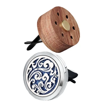 

1Pcs Essential Oil Diffuser for Car with Vent Clip & 1Pcs Car Aromatherapy Essential Oil with 10 Replacement Felt Pads