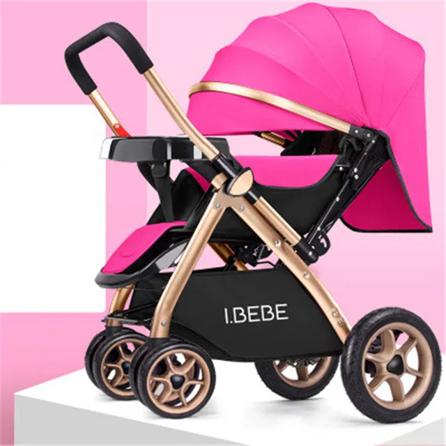 Folding Light Weight Baby Stroller 2 in 1 Stroller Lying or Dampening Two-side Child Four Seasons Russia Europe US free shipping