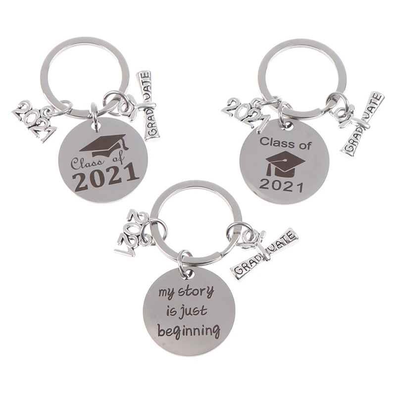 LLavero de graduación, llave sencilla, cadena, regalo de temporada de graduación, regalos de graduación para amigos y compañeros de clase, 2021